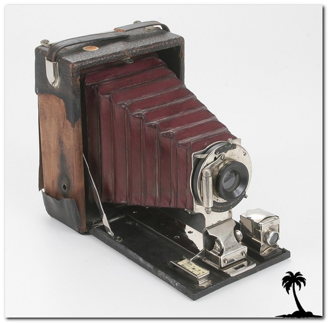 Kodak-No 1 folding pocket bed type red bellows with single finder